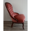 Image 2 : SUEDE BUTTON BACKED GRANDMOTHER CHAIR