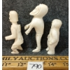 Image 4 : LOT OF 3 - MEN FIGURES BY UNKNOWN ARTIST - ANTLER