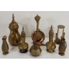 Image 3 : JOB LOT - BRASS PCS - INCL COFFEE POT, DECORATIVE PLATE & HOUR GLASS, ETC