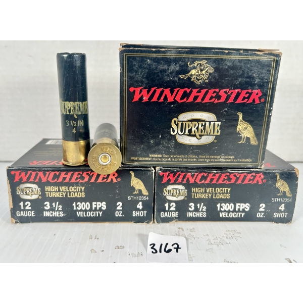 AMMO: 30X WINCHESTER 12 GA 3-1/2 IN - #4