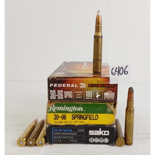 AMMO: 60X MIXED .30-06SPRG - 180GR