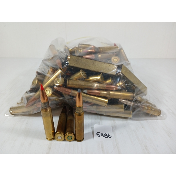 AMMO: QTY OF MIXED LARGE RIFLE RNDS - INCL 6.5MM M/94, ETC - 10LBS 