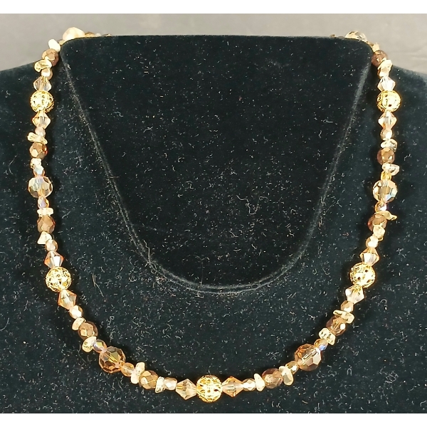 TSUNAMI BEAD NECKLACE & EARRINGS 