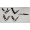 Image 3 : LOT OF 5 - MISC FOLDING KNIVES / HUNTING KNIVES - INCL WINCHESTER & REMINGTON