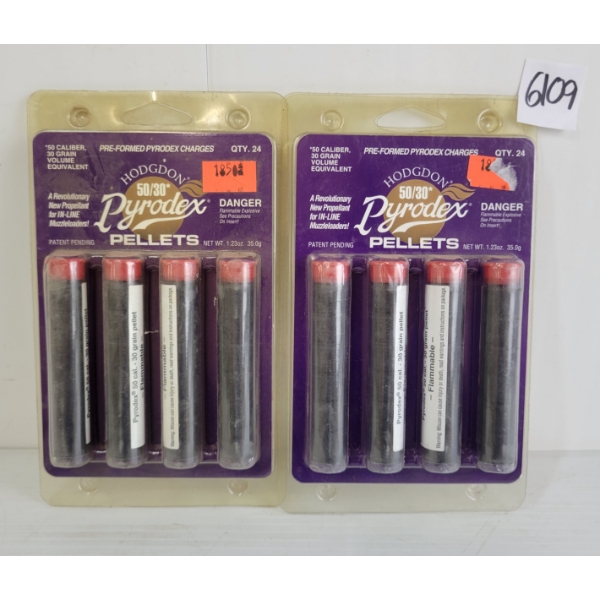 POWDER PELLETS: 48X HODGDON PYRODEX 50/30 PELLETS - FOR .50CAL