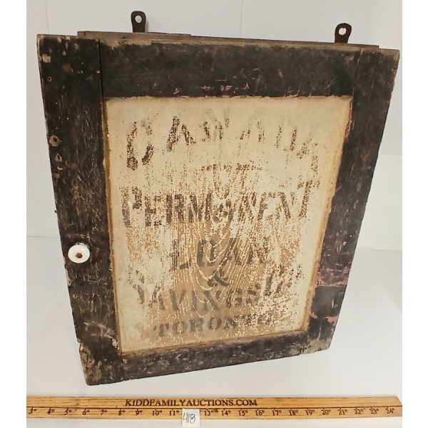 PERMANENT LOANS & SAVINGS CABINET - TORONTO