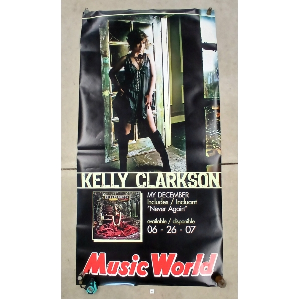 MUSIC WORLD KELLY CLARKSON "MY DECEMBER" & VELVET REVOLVER "LIBERTAD" ALBUM POSTER