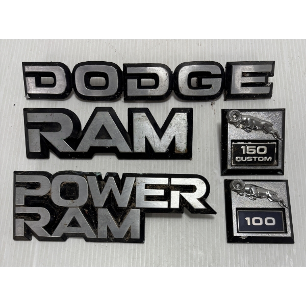 LOT OF 5 - MIXED DODGE TRUCK NAMEPLATES