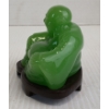 Image 3 : CHINESE JADE BUDDA W/ STAND 