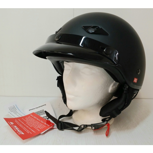 LS2 BAGGER SOLID MATTE BLACK HELMET