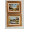Image 1 : LOT OF 2 - FOREST RIVER BY ALAN RATHBONE - FRAMED OIL ON CANVAS
