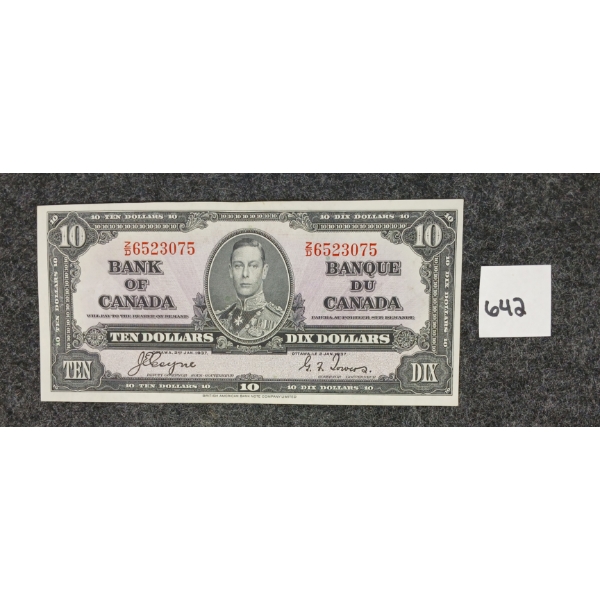 1937 CDN $10 BANKNOTE