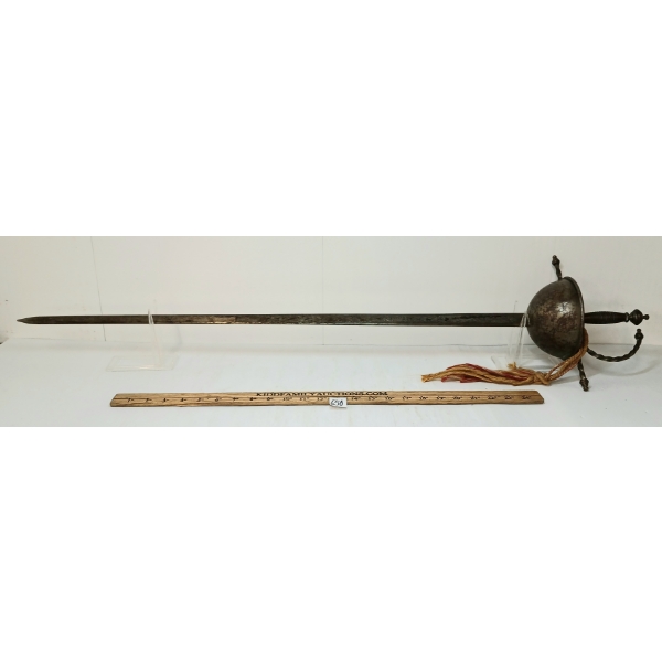 SPANISH CUP-HILT RAPIER SWORD