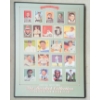 Image 1 : 1909-1953 LEGENDS OF BASEBALL CARDS FRAMED SIGN