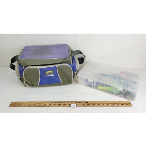LOT OF 2 - TACKLE BOXES W/ CONTENTS - INCL PLANO 