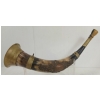 BRASS ADORNED DECORATIVE HORN