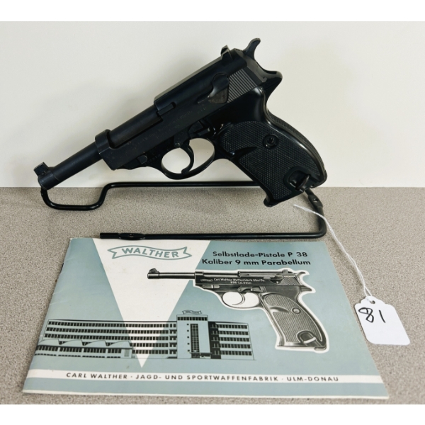 WALTHER MODEL P38 IN 9MM - RESTRICTED