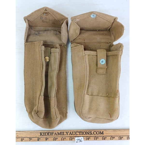 LOT OF 2 - UNIVERSAL POUCHES - INCL BRITISH MK III
