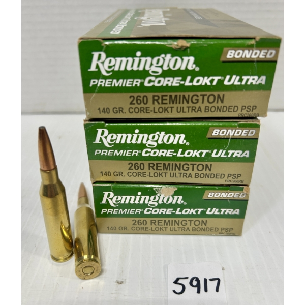AMMO: 60X REMINGTON .260 REM - 140 GR. 