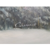 Image 2 : WINTER COTTAGE BY CARSON - FRAMED OIL ON CANVAS