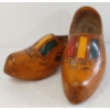 Image 1 : PAIR OF WWII DUTCH WOODEN CLOGS - SOLDIER'S WARTIME SOUVENIR
