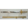Image 2 : SPANISH AIR FORCE OFFICER'S DAGGER W/ SCABBARD