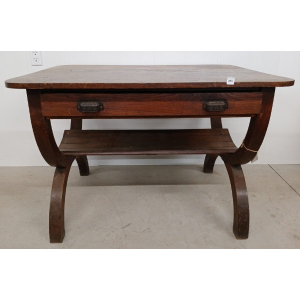 LIBRARY / SIDE TABLE - ARTS & CRAFTS - WALNUT - C. 1920'S-1940'S