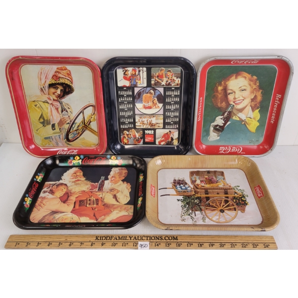 LOT OF 5 - COCA-COLA TRAYS