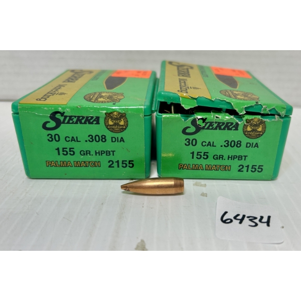 BULLETS: 200X SIERRA .30 - 155 GR.
