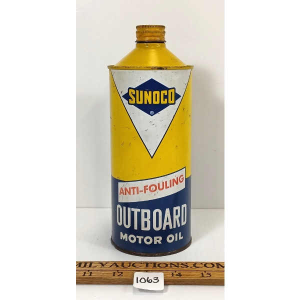 SUNOCO ANTI-FOULING OUTBOARD MOTOR OIL QT CAN