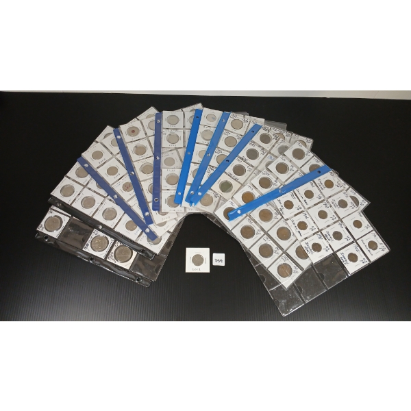 QTY OF BRITISH / CDN / US DOLLAR, HALF DOLLAR, 1 & 25 CENT PCS