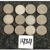 Image 1 : LOT OF 12 - 1953-1969 CDN 10 CENT COINS