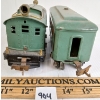 Image 5 : LOT OF 2 - LIONEL CO. PRESSED STEEL TRAIN CARS - INCL 607 PULLMAN & CAR 253