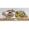 Image 2 : LOT OF 2 - TIN LITHO WIND UP TRAIN SET & PLAYLAND SKY BUS RIDE