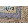 Image 3 : LOT OF 2 - HAND HOOKED RUGS - INCL FLORAL & WELCOME