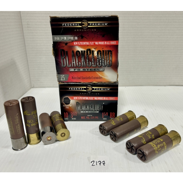 AMMO: 56X FEDERAL 10 GA 3-1/2 IN - #2 & #BB STEEL