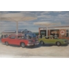 Image 2 : LOT OF 2 - SERVICE STATION SCENE BY JACK SCHMITT (PRS AMERICAN ARTIST) - FRAMED PRINTS
