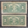 Image 2 : LOT OF 2 - 1937 CDN $1 BANKNOTES 