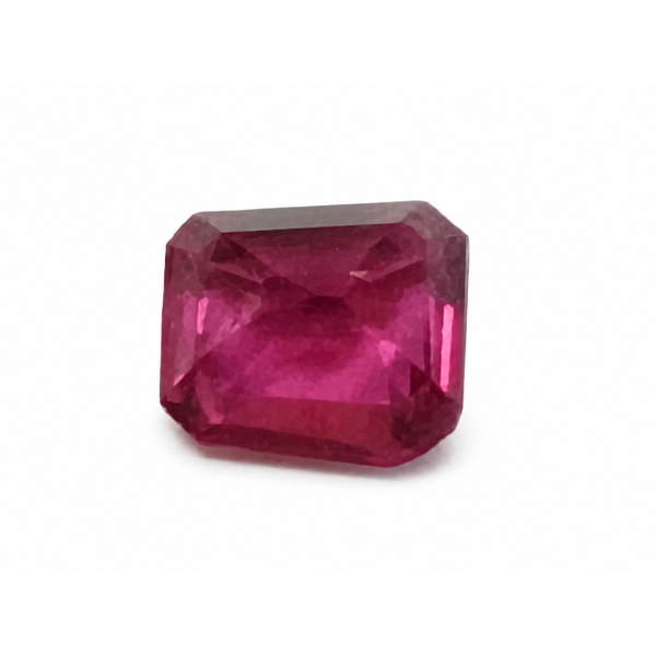 NATURAL RED PINK RUBELLITE TOURMALINE - OCTAGON