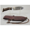 Image 2 : HUNTING KNIFE W/ ANTLER HANDLE & SHEATH