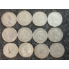Image 2 : LOT OF 12 - 1952-1966 CDN 10 CENT COINS