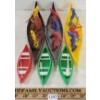 Image 4 : LOT OF 6 - PLASTIC CANOES W/ FIGURINES