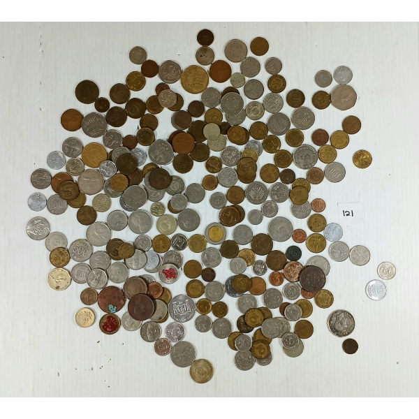 JOB LOT - MISC WORLD COINS - INCL SOUTH KOREA, UK, ETC