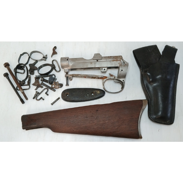 JOB LOT - ASSORTED PARTS - REMINGTON BUTT STOCK, .303BRIT RECEIVER & TRIGGER GUARD, ETC