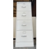 Image 1 : METAL FILE CABINET - 4 DRAWER - 18 X 26 X 52 INCH - W/ KEY