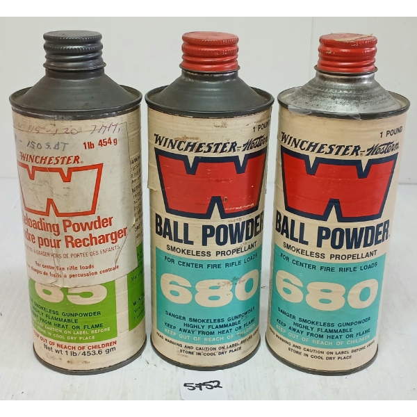 POWDER: WINCHESTER 680 & 785 POWDERS - APPROX 2.5LBS
