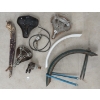 Image 2 : JOB LOT - VINTAGE BICYCLE PARTS - INCL SEATS, MUDGUARDS, ACCESSORIES, ETC