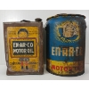 Image 1 : LOT OF 2 - EN-AR-CO / WHITE ROSE MOTOR OIL CANS - 5 GAL