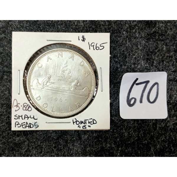 1965 CDN SILVER DOLLAR