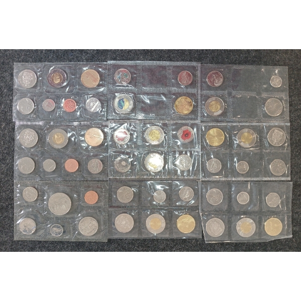 LOT OF 8 - 1982-2023 CDN UNCIRCULATED PROOF SETS